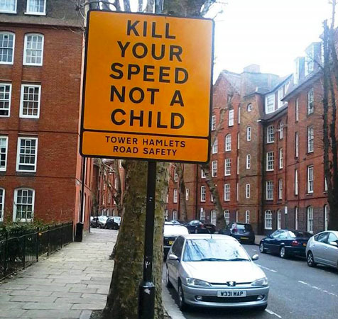 Kill your speed not a child